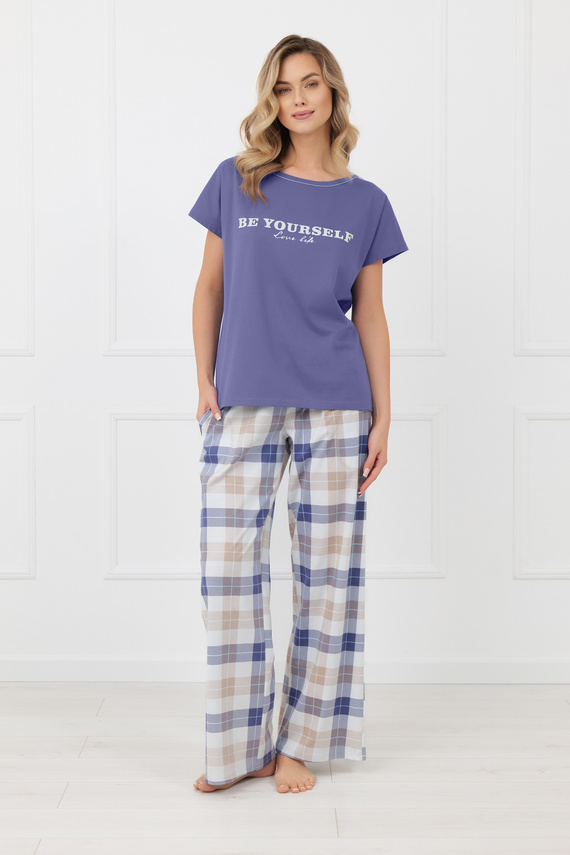 Pigiama donna Rima Italian Fashion 100% cotone pantaloni lunghi