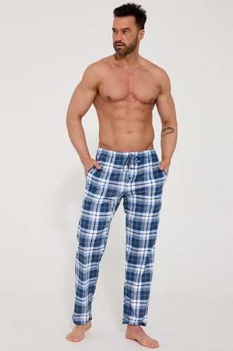 Pantaloni pigiama uomo Cornette 691/63 100% cotone quadri tasche