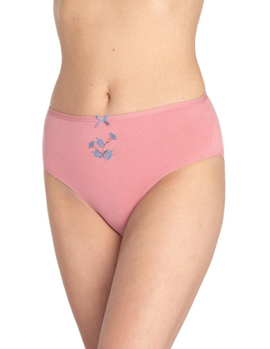 L-122BI-63 Mutandine Lama da donna 3 pezzi, cotone, taglio classico