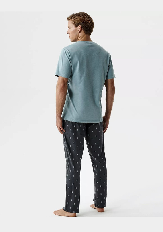 Pigiama uomo Atlantic NMP-403 cotone morbido, manica corta