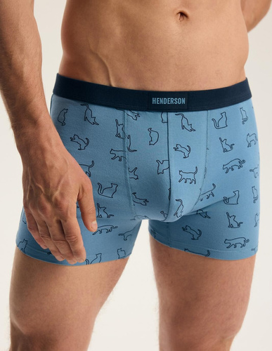 Bokserki męskie Henderson 45481 Fur 2-pak in cotone con elastico largo e logo