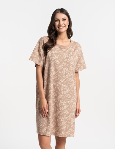 Camicia da notte donna Moraj PDK2800-006 beige – cotone oversize
