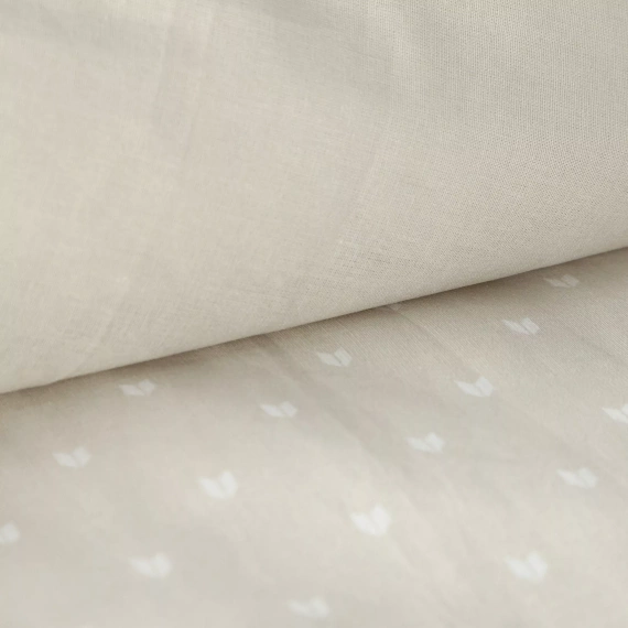 Biancheria da letto natalizia Luke Eurofirany beige - cotone ranforce, reversibile