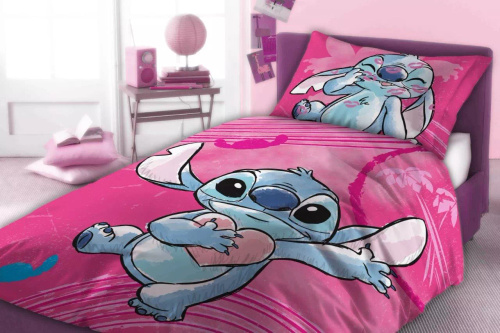 Biancheria letto Lilo e Stitch Faro 100% cotone morbida bambini