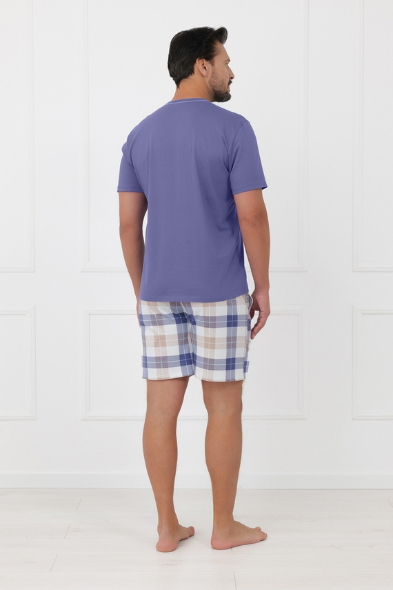 Pigiama uomo Juno Italian Fashion 100% cotone manica corta shorts