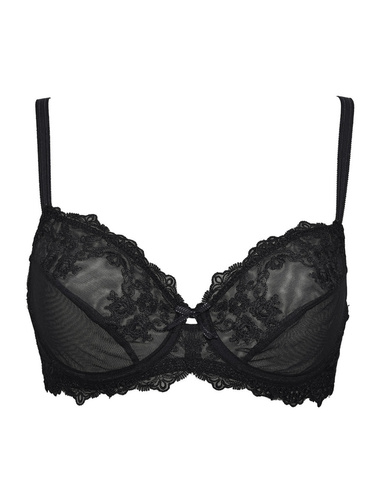 1940 Reggiseno Glam - tulle, morbido, con ferretto Sielei nero