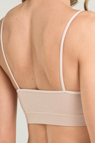 Spiman RELAX Cipria Reggiseno morbido in bambù senza ferretto traspirante