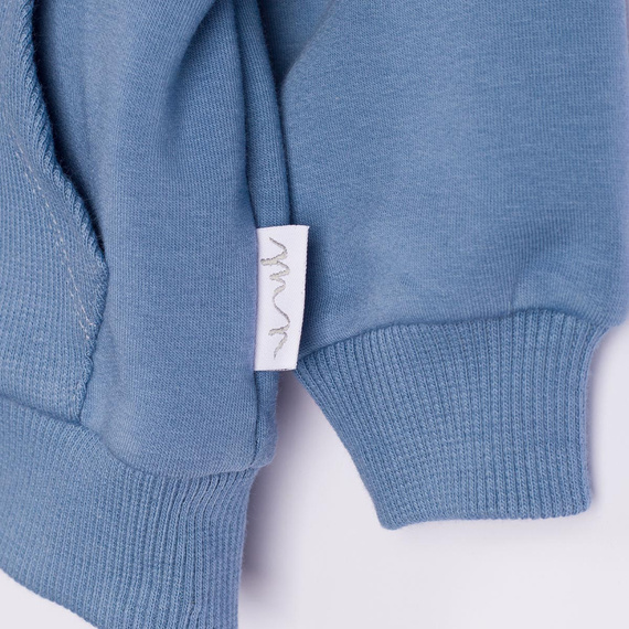 228273 Nicol FARMA Felpa bomber da bambino blu in cotone