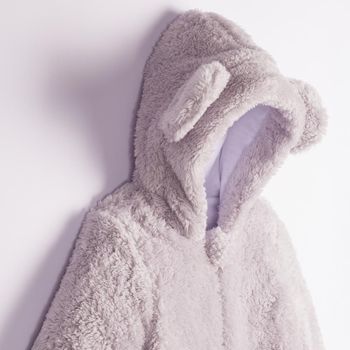 228270 Nicol FARMA Tuta orsetto + scarpine neonato grigio cotone