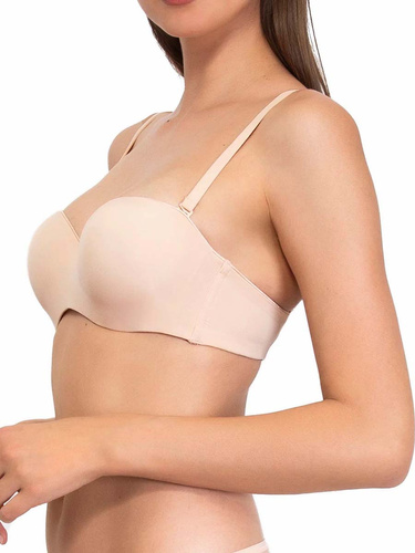 1580 Reggiseno push-up Fantastic - a fascia, microfibra Sielei beige