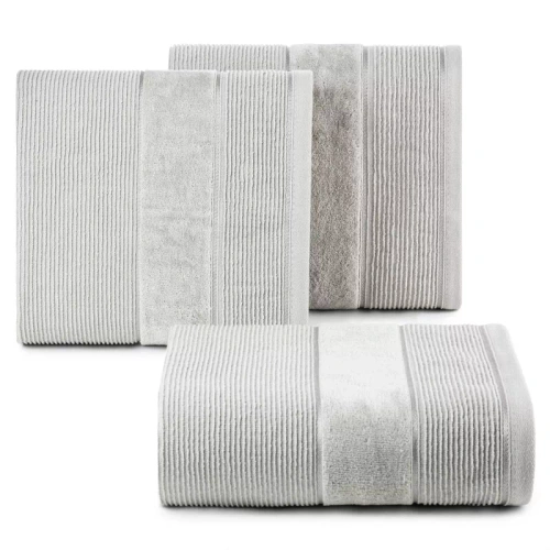 Set di asciugamani Emma Eurofirany argento 3 pezzi 30x50 50x90 70x140 500 g/m²