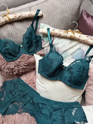 Gaia BS 1135 Nike verde reggiseno morbido con ferretto,