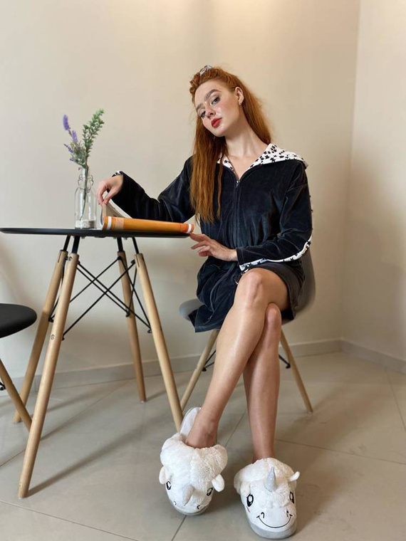 438 Marisol Accappatoio da donna - grafite