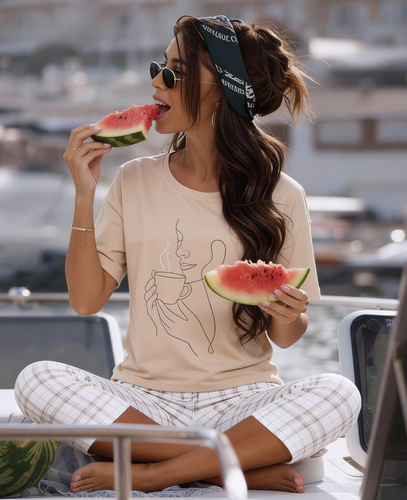 Pigiama donna Cornette 775/340 Morning 100% cotone 7/8