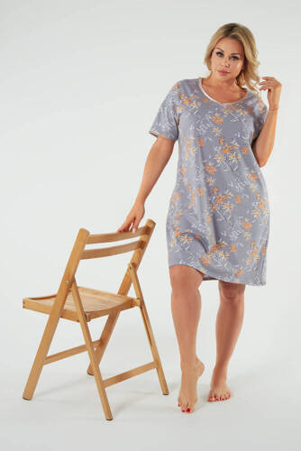 Camicia da notte Kasos, manica corta Moda italiana - stampa