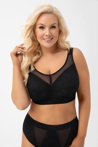 Reggiseno soft senza ferretto G017 Roma Gorsenia nero comodo sostegno