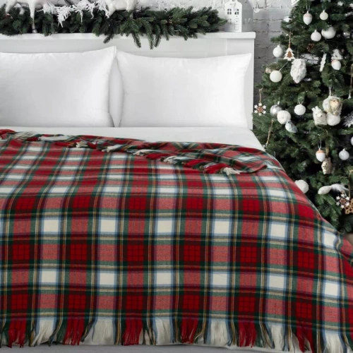 Eurofirany 40 coperta natalizia rossa 150x200 spessa soffice copriletto