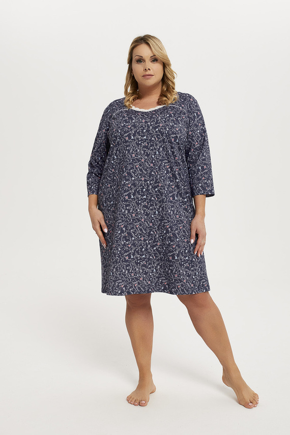 Camicia da notte Sajna con maniche a 3/4 Moda italiana - stampa