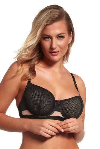 2351 Reggiseno morbido Maxi Lupoline - nero beige