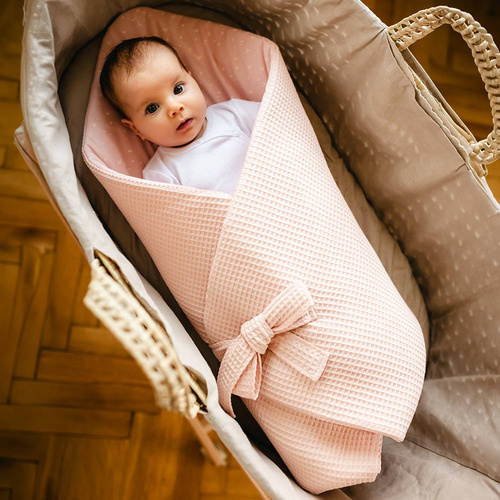 Fascia neonato Petite Eevi 75x75 cotone waffle morbida comfort