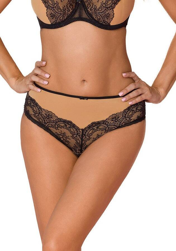 VF-456 Mutandine donna Vena caramello-nero
