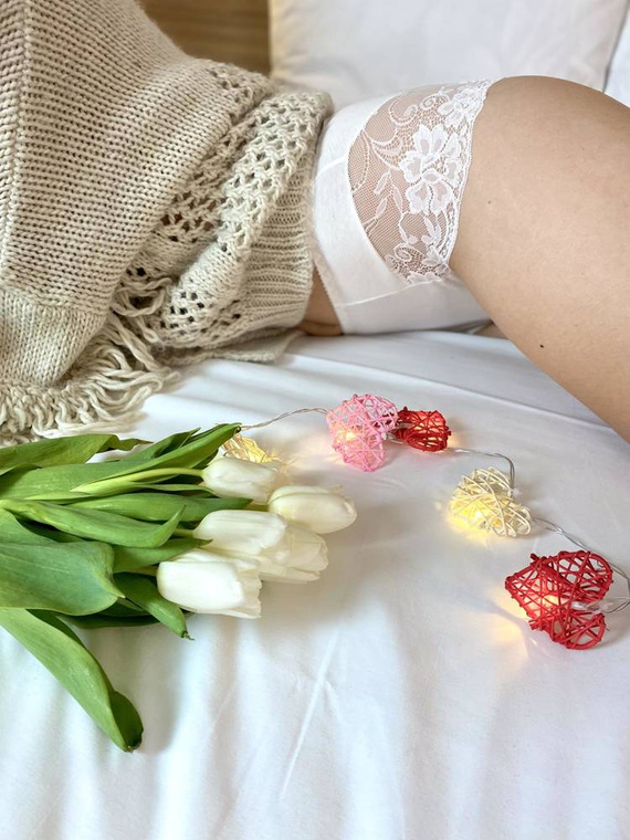 530 Iness Slip alto De lafense - bianco