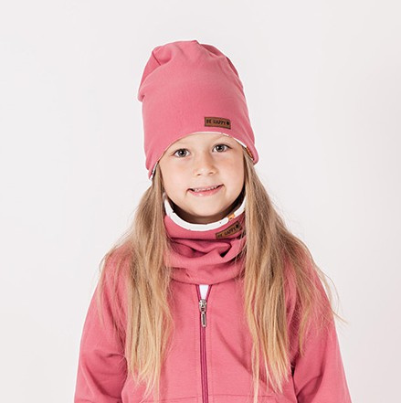 216268 Lala Cap Nicol - berretto rosa in cotone per bambina, taglia 56-122