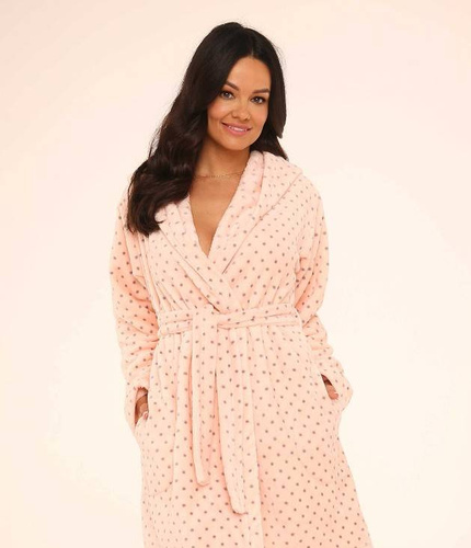 548 Accappatoio da donna Melanie Long Forex - Salmone