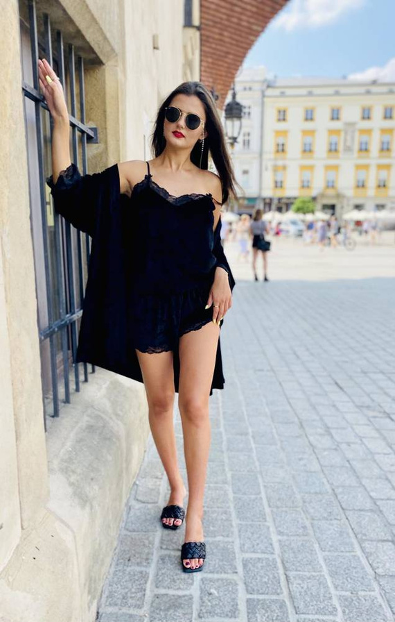 613 Milagros Pigiama da donna Forex - nero