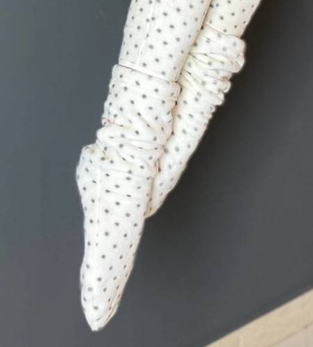 553/554 Calzini Wellsoft Smooth De Lafense - ecrù a piccoli punti