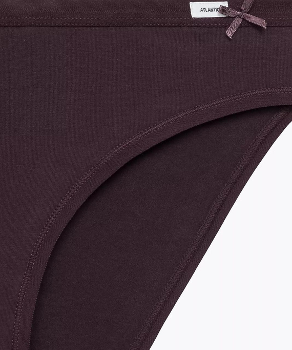 Figs 3CLP-002 Sport Atlantic - cotone, taglio classico, 3 pezzi per scatola beige/vino/viola