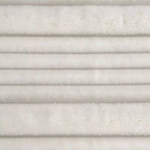 Coperta copriletto Nina 220x200 flanella 3D morbida Eurofirany 300 GSM bianco