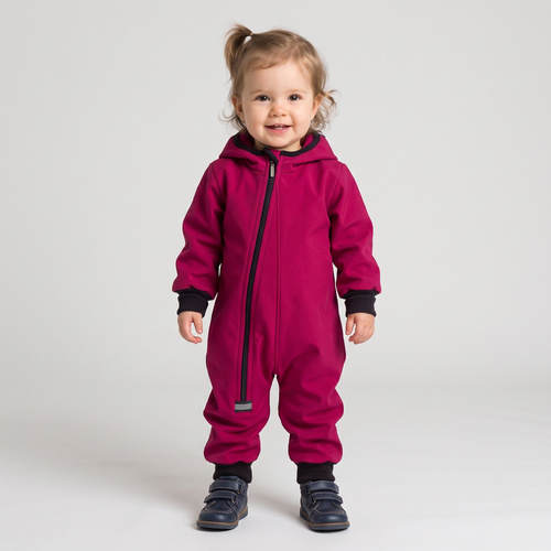 Tuta bambini Nicol 229081 Softshell con pile bordeaux