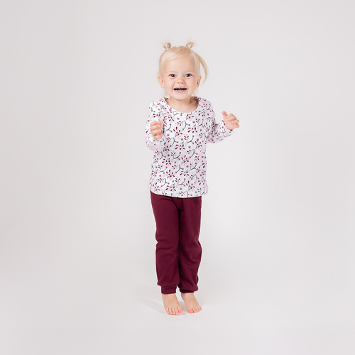 217036 Pigiama Alisa Nicol per bambina - manica lunga, cotone