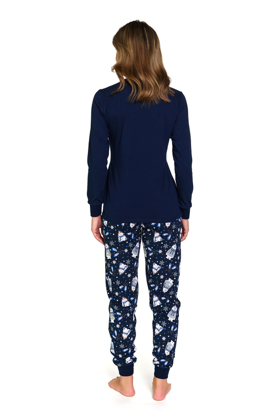 7337 Pigiama da donna Doctor Nap Cozy Bear - cotone, manica lunga e pantaloni