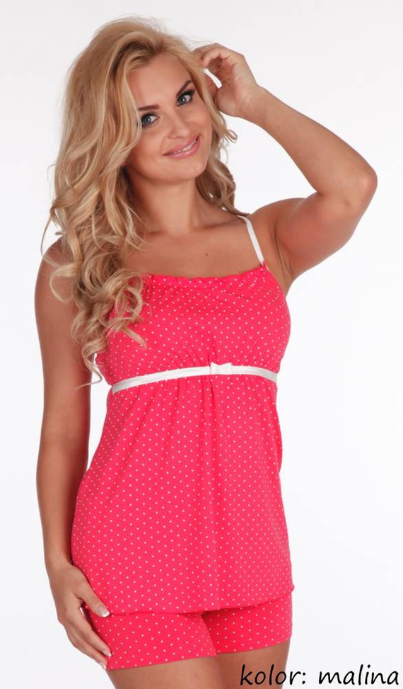 915 Pigiama da donna Dots Forex - lampone