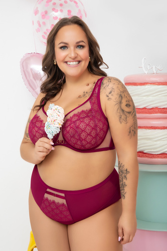 Reggiseno soft G006 Dayana Gorsenia rosa per seno grande