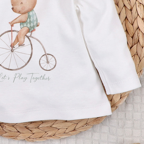 ABN-5589 Camicetta da bambino Circus di Nini - 100% cotone biologico, sicuro per la pelle, produzione polacca