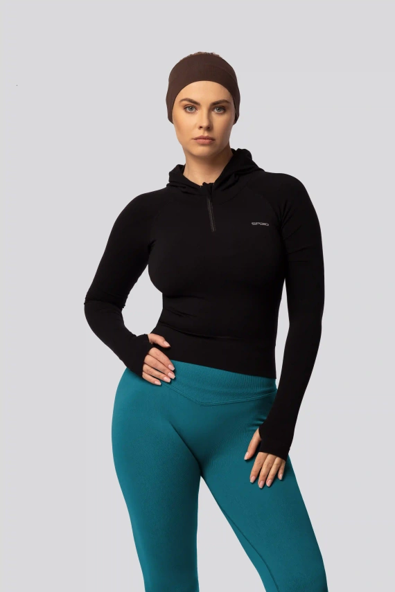 Leggings push-up Spaio PRO vita alta modellanti coprenti tale blue