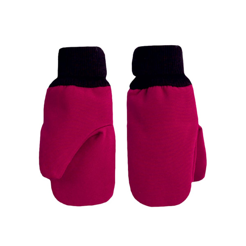 229071 Guanti bambini Nicol Softshell impermeabili con pile - bordeaux