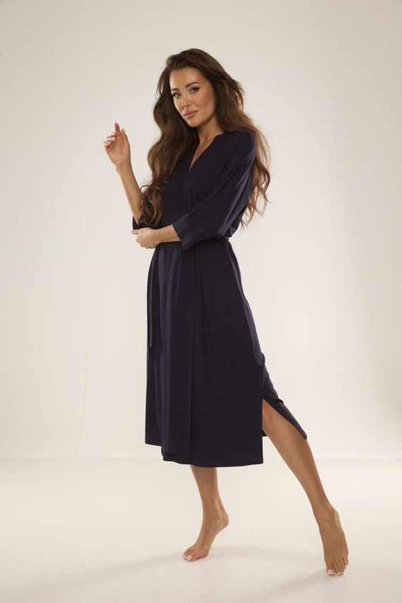 942 Visa Vestaglia lunga De Lafense - blu navy