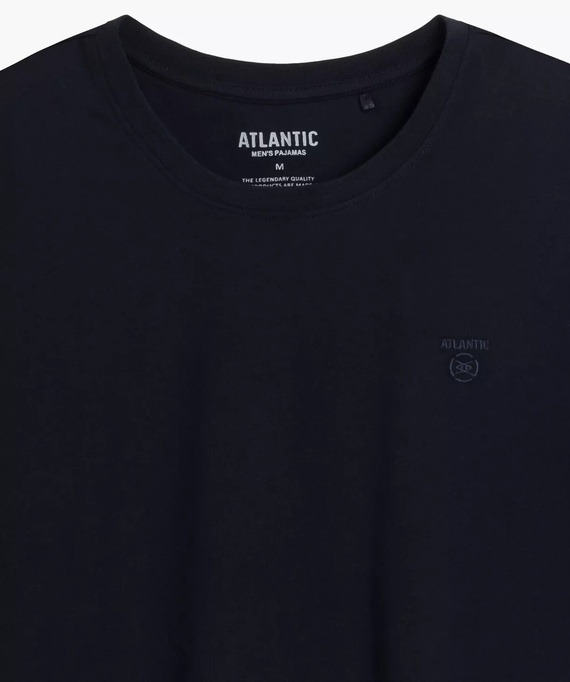 NMP-393 Blu Atlantico - pantaloni da pigiama da uomo in flanella di cotone
