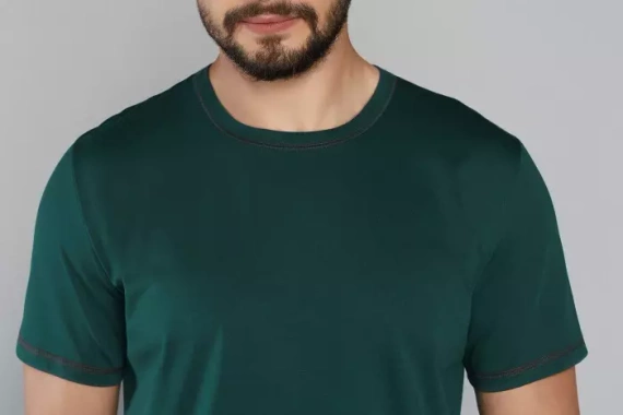 Narwik Pigiama uomo manica corta, pantaloncini Moda italiana- verde/stampa