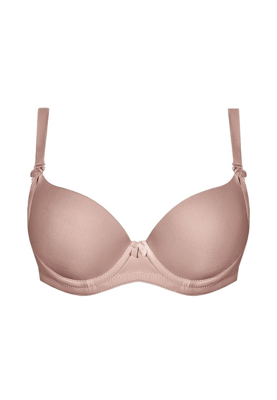 Reggiseno push-up Ida Mocca Mefemi di Nipplex - modellante, con imbottitura in silicone, microfibra liscia, spalline rimovibili, ideale per qualsiasi abbigliamento