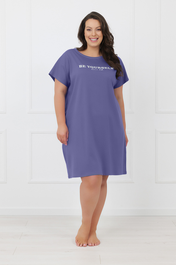 Camicia da notte donna Rima Italian Fashion 100% cotone manica corta