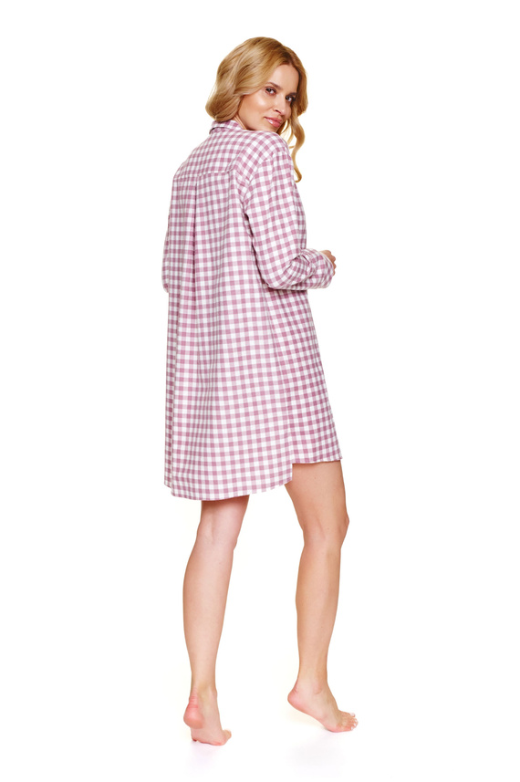 7300 Camicia da notte in cotone elasticizzato - comfort e stile - malva