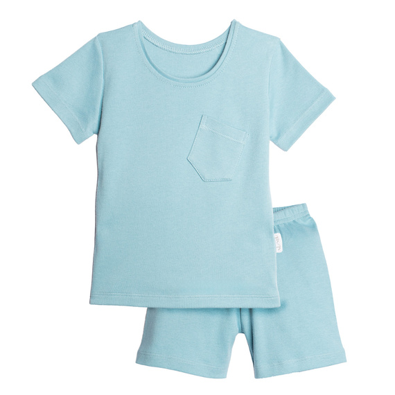 223037 Figo Nicol completo bambino manica corta 100% cotone blu