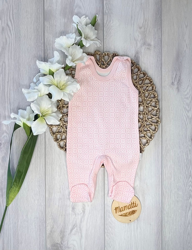 Tutina neonato Mamatti SC15930 cotone fiori comoda
