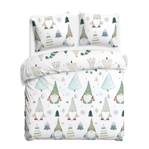 Biancheria da letto in flanella Darymex 31517/1 gnomi 100% cotone 160 g/m²