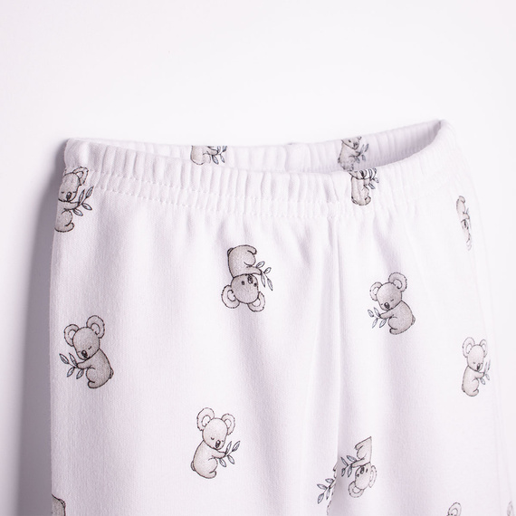 223036 Pigiama bambini Figo Nicol 100% cotone bianca con polsini